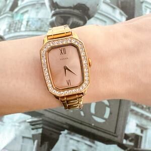 Fossil BQ3670 Rilynn Two-Hand Rose Gold-Tone Stainless Steel Watch